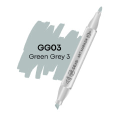 Маркер двухсторонний 99IDEAS Green Gray 3 GG03 серо-зеленый (811496)