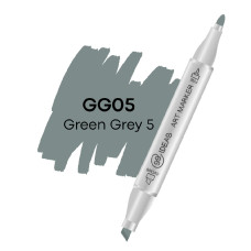 Маркер двухсторонний 99IDEAS Green Gray 5 GG05 серо-зеленый (811497)