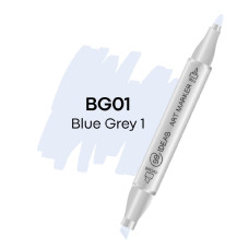 Маркер двухсторонний 99IDEAS Blue Gray 1 BG01 сіро-блакитний (811501)
