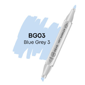Маркер двухсторонний 99IDEAS Blue Gray 3 BG03 сіро-блакитний (811502)