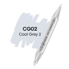 Маркер двухсторонний 99IDEAS Cool Gray 2 CG02 холодний сірий (811508)