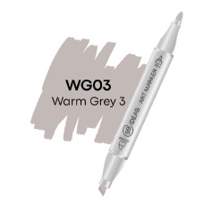 Маркер двухсторонний 99IDEAS Warm Gray 3 WG03 теплый серый (811520)