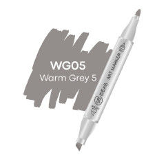 Маркер двухсторонний 99IDEAS Warm Gray 5 WG05 теплый серый (811522)