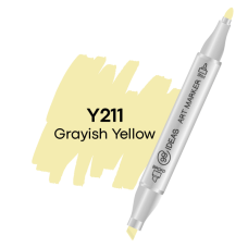 Маркер двухсторонний 99IDEAS Greyish Yellow Y211 желтый (811534)