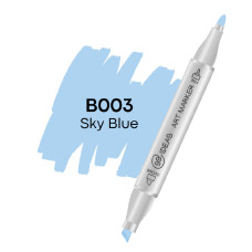 Маркер двухсторонний 99IDEAS Sky Blue B003 голубой (811555)