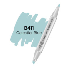 Маркер двухсторонний 99IDEAS Celestial Blue B411 голубой (811566)