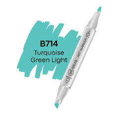 Маркер двухсторонний 99IDEAS Turquoise Green Light B714 бирюзовый (811572)