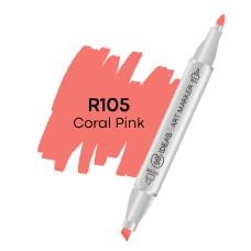 Маркер двухсторонний 99IDEAS Coral Pink R105 кораллово-розовый (811592)