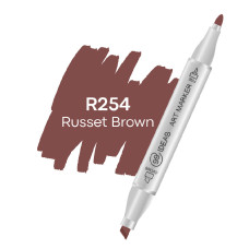 Маркер двухсторонний 99IDEAS Russet Brown R254 красно-коричневый (811596)