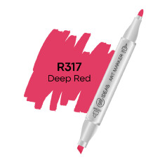 Маркер двухсторонний 99IDEAS Deep Red R317 темно-красный (811599)