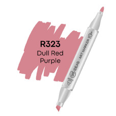 Маркер двухсторонний 99IDEAS Dull Red Purple R323 розовый (811600)