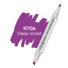 Маркер двухсторонний 99IDEAS Deep Violet R706 темно-фиолетовый (811608)