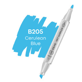 Маркер двухсторонний 99IDEAS Cerulean Blue B205 голубой (811652)
