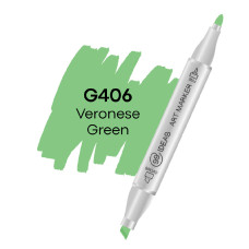 Маркер двухсторонний 99IDEAS Veronese Green G406 зеленый (811654)