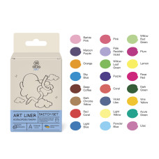 Набір кольорових лінерів 99IDEAS 24 шт Sketch set (854511)