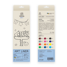 Набір кольорових лінерів 99IDEAS 12 шт Basic set (854513)