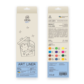 Набор цветных линеров 99IDEAS 12 шт Bright colors (854516)