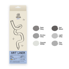 Набір кольорових лінерів 99IDEAS 6 шт Gray colors (854523)