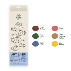 Набір кольорових лінерів 99IDEAS 6 шт Natural colors (854525)