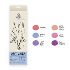 Набір кольорових лінерів 99IDEAS 6 шт Girl power (854528)