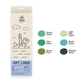 Набор цветных линеров 99IDEAS 6 шт Life set (854531)