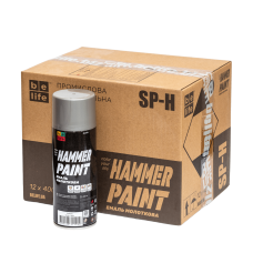 Универсальная акриловая эмаль Belife Hammer Paint серебро (1600)