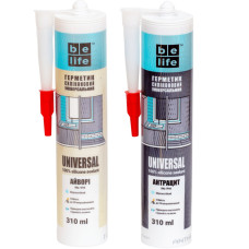 Универсальный силиконовый герметик бежевый BeLife RAL 1015 (SU-1015), 310 мл