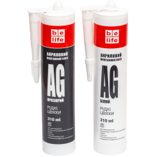 Универсальный акриловый монтажный клей Acryl Прозрачный (жидкие гвозди) (AG-310), 310 мл