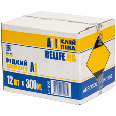 Клей-піна BeLife FС300-A1 (рідкий цемент), 300 мл (GF-300)