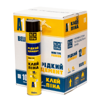Клей-пена BeLife FС750 (жидкий цемент) Standart Premium (A1), 750 мл (GF-750)