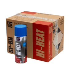 Универсальная акриловая аэрозольная эмаль Belife Hi-Heart синяя 205 °С (1121)