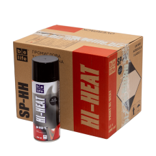 Универсальная акриловая аэрозольная эмаль Belife Hi-Heart черная 650 °С (1200)