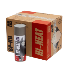 Универсальная акриловая аэрозольная эмаль Belife Hi-Heart серебро 650 °С (1300)