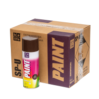 Универсальная акриловая аэрозольная эмаль Belife коричневая (RAL 8014)