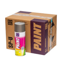 Универсальная акриловая аэрозольная эмаль BeLife серое серебро (125)