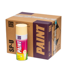 Универсальная акриловая аэрозольная эмаль Belife кремово-желтый (33)