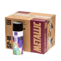 Универсальная акриловая аэрозольная эмаль BeLife черный металлик (1139)