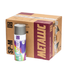 Универсальная акриловая аэрозольная эмаль BeLife серебряная вспышка металлик (1580)
