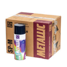 Универсальная акриловая аэрозольная эмаль BeLife синий металлик (343)