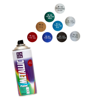 Универсальная акриловая аэрозольная эмаль BeLife черный металлик (1139)