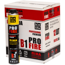 Піна монтажна вогнестійка професійна Belife "Profire" B1, 750 мл (PFR-B1)