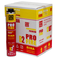 Вогнестійка монтажна піна BeLife Pro-FR50 PROFIRE, 750 мл (PFR-B2 - Profire)