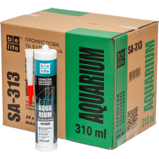 Акваріумний силіконовий герметик чорний BeLife (SA-313), 310 мл