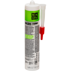 Нейтральный силиконовый герметик белый BeLife (SN-311), 310 мл