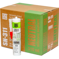 Нейтральний силіконовий герметик білий BeLife (SN-311), 310 мл