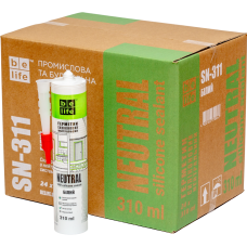 Нейтральный силиконовый герметик белый BeLife (SN-311), 310 мл