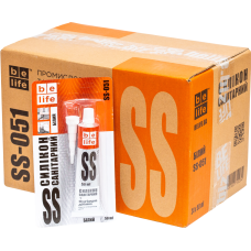 Санитарный силиконовый герметик белый BeLife (S-051), 50 мл