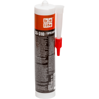 Санітарний силіконовий герметик прозорий BeLife (SS-310), 310 мл