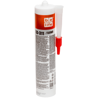 Санітарний силіконовий герметик білий BeLife (SS-311), 310 мл