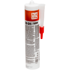 Санітарний силіконовий герметик білий BeLife (SS-311), 310 мл